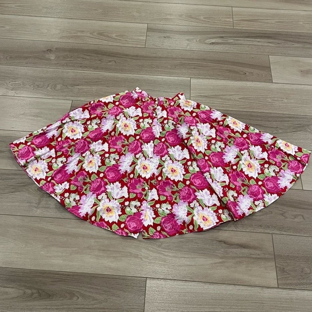 RARE 80s vintage Laura Ashley floral midi skirt. Girls size 12, women’s size 0/2